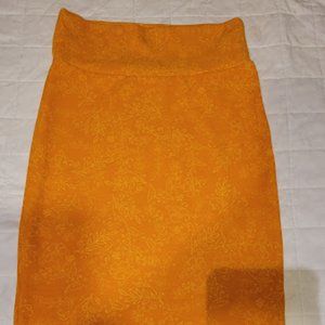 Lularoe Yellow Cassie Skirt